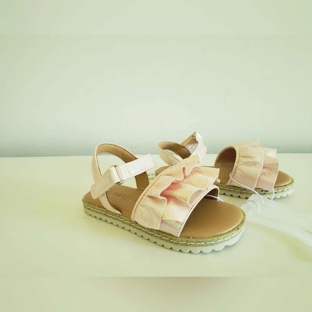 COPY - Toddler Girls' Pink Abigail Footbed Sandals Suze 6